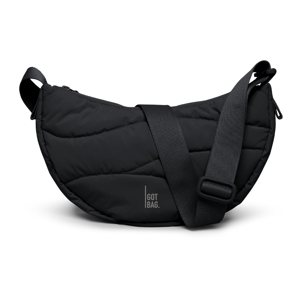 WAVY PUFFER MOON BAG SMALL